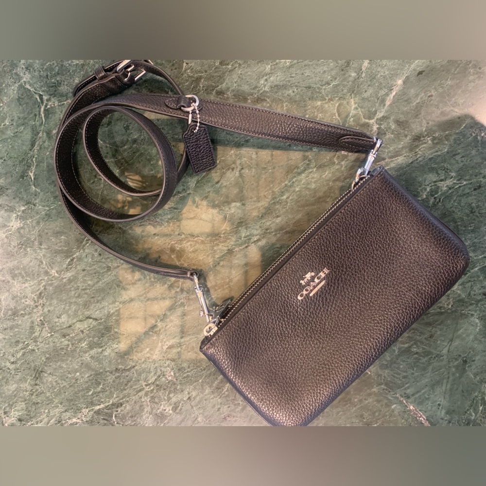 authentic COACH Double Zip Crossbody